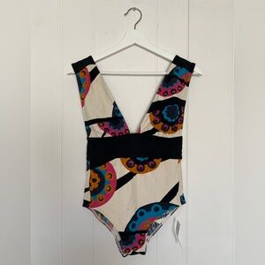 Eres 1 piece bathing suit in Shoko Ikban print multi colored, US size 10.